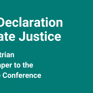 Youth Declaration – Climate Justice!